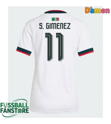 Mexiko Santiago Gimenez #11 Replik Auswärtstrikot Damen WM 2026 Kurzarm